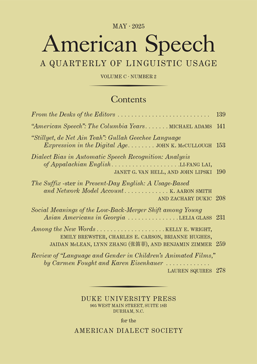 “Stillyet, de Net Ain Teah”:1 Gullah Geechee Language Expression in the ...